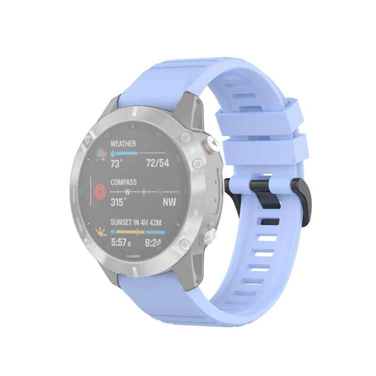 For Garmin Fenix 6 22mm Quick Release Official Texture Wrist Strap Watchband, with Plastic Button