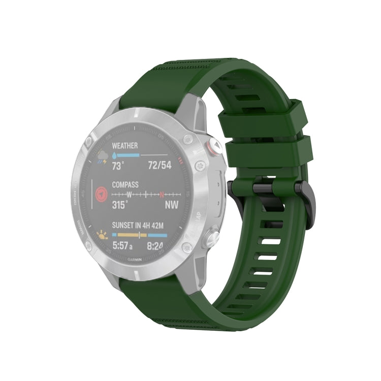 For Garmin Fenix 6 22mm Quick Release Official Texture Wrist Strap Watchband, with Plastic Button