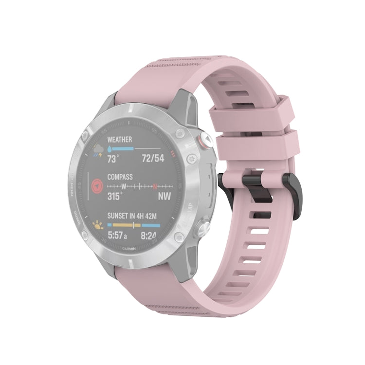 For Garmin Fenix 6 22mm Quick Release Official Texture Wrist Strap Watchband, with Plastic Button