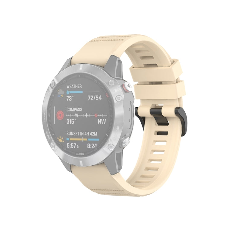 For Garmin Fenix 6 22mm Quick Release Official Texture Wrist Strap Watchband, with Plastic Button