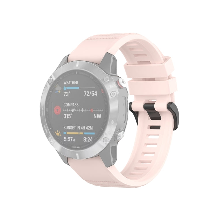 For Garmin Fenix 6 22mm Quick Release Official Texture Wrist Strap Watchband, with Plastic Button