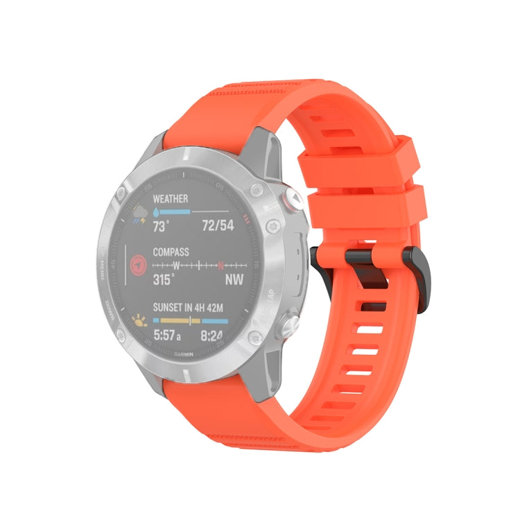 For Garmin Fenix 6 22mm Quick Release Official Texture Wrist Strap Watchband, with Plastic Button