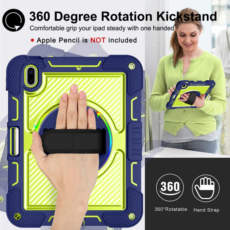 Étui en silicone et PC résistant aux chocs, rotation à 360 degrés, pour iPad 10e génération 10.9 (2022)