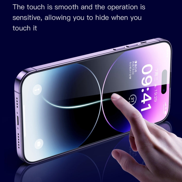 TOTUDESIGN AB-057 HD Silk Screen Dustproof Tempered Glass Film, For iPhone 14, For iPhone 14 Plus, For iPhone 14 Pro, For iPhone 14 Pro Max