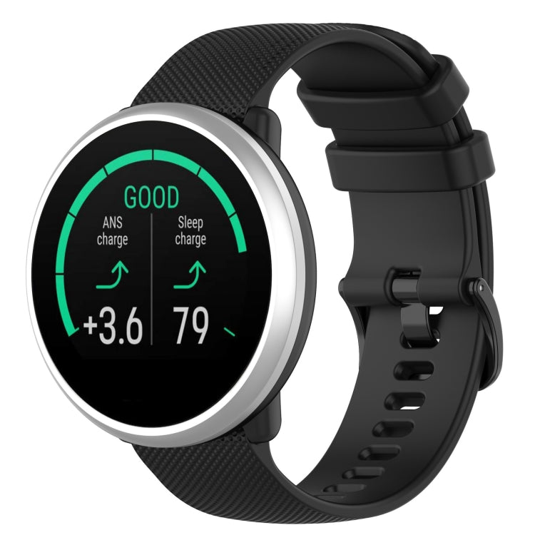 For Polar Ignite 20mm Small Plaid Texture Silicone Wrist Strap Watchband, 20mm