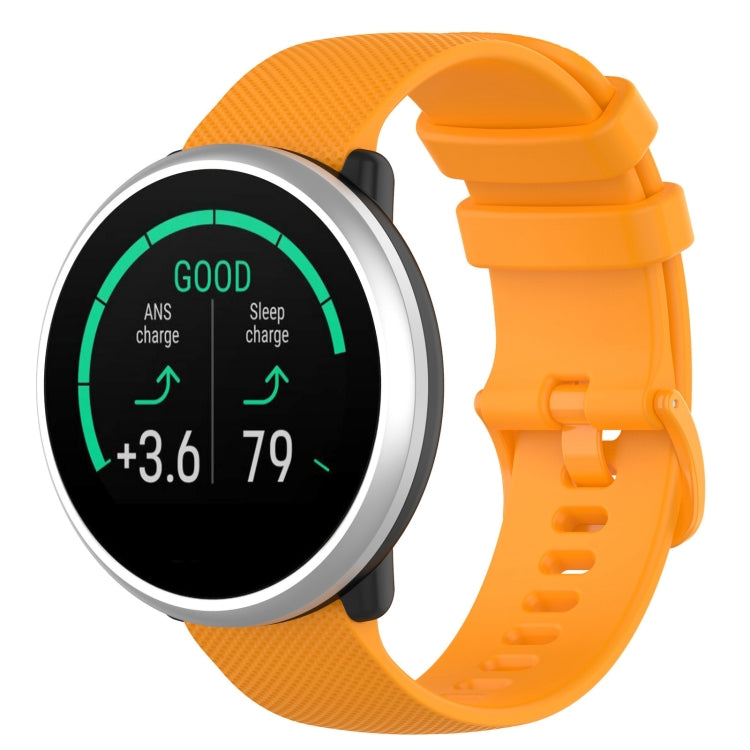 For Polar Ignite 20mm Small Plaid Texture Silicone Wrist Strap Watchband, 20mm