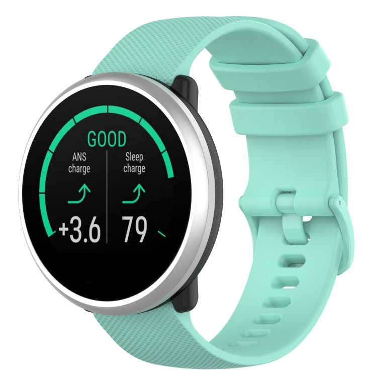 For Polar Ignite 20mm Small Plaid Texture Silicone Wrist Strap Watchband, 20mm