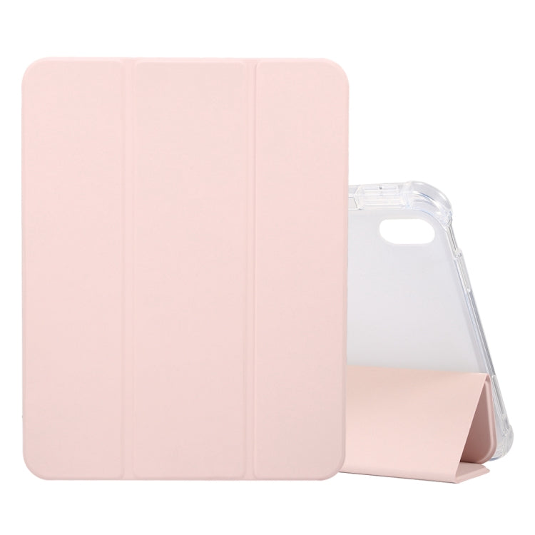 Étui en cuir à texture peau pressée électrique à 3 volets pour tablette, pour iPad 10e génération 10.9 (2022)