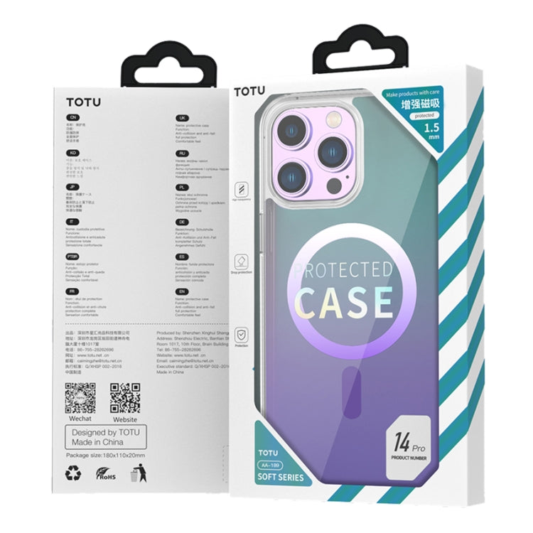 TOTUDESIGN AA-189 Multi Color Series Magsafe Magnetic Phone Case, For iPhone 14, For iPhone 14 Pro, For iPhone 14 Pro Max