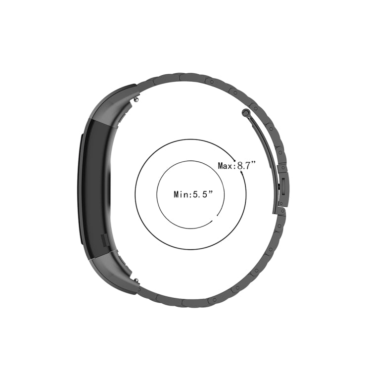 For Huawei Band 4 Pro (TER-B29S) / Band 3 Pro (TER-B29) / Band 3 (TER-B09) Three Beads Steel Wrist Strap Watchband, For Band 4 Pro