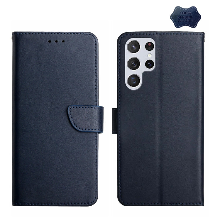 Genuine Leather Fingerprint-proof Flip Phone Case, For Motorola Moto E22 4G, For Motorola Moto G72 4G, For OPPO A17, For Realme 10 4G, For Realme 10 5G, For Realme C33, For Xiaomi Redmi A1+, For Samsung Galaxy S23 Ultra 5G, For Samsung Galaxy S23 5G���...