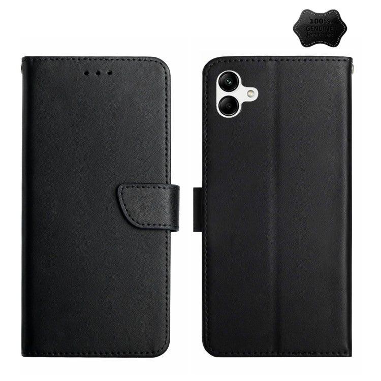 Genuine Leather Fingerprint-proof Flip Phone Case, For Samsung Galaxy A04E, For Samsung Galaxy A14 5G, For OnePlus Nord N300