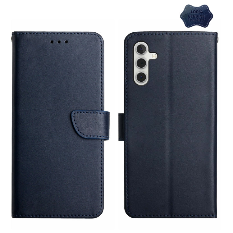 Genuine Leather Fingerprint-proof Flip Phone Case, For Samsung Galaxy A04E, For Samsung Galaxy A14 5G, For OnePlus Nord N300