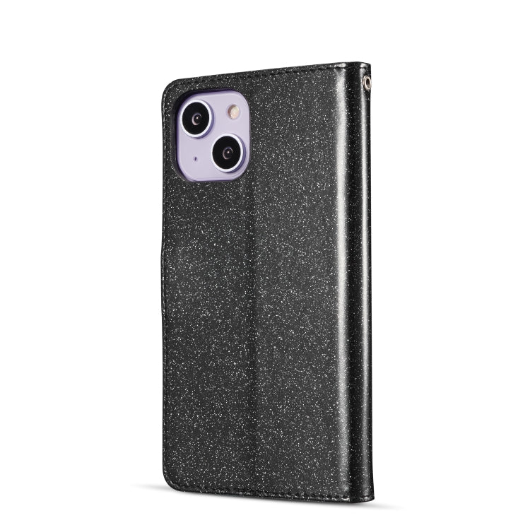 Glitter Powder Love Leather Phone Case