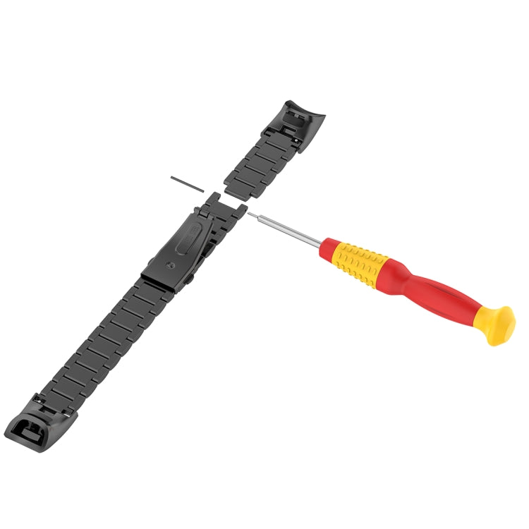 For Huawei Honor Band 4 (CRS-B19) / Honor Band 5 (CRS-B19S) Three Beads Steel Wrist Strap Watchband, For Honor Band 4