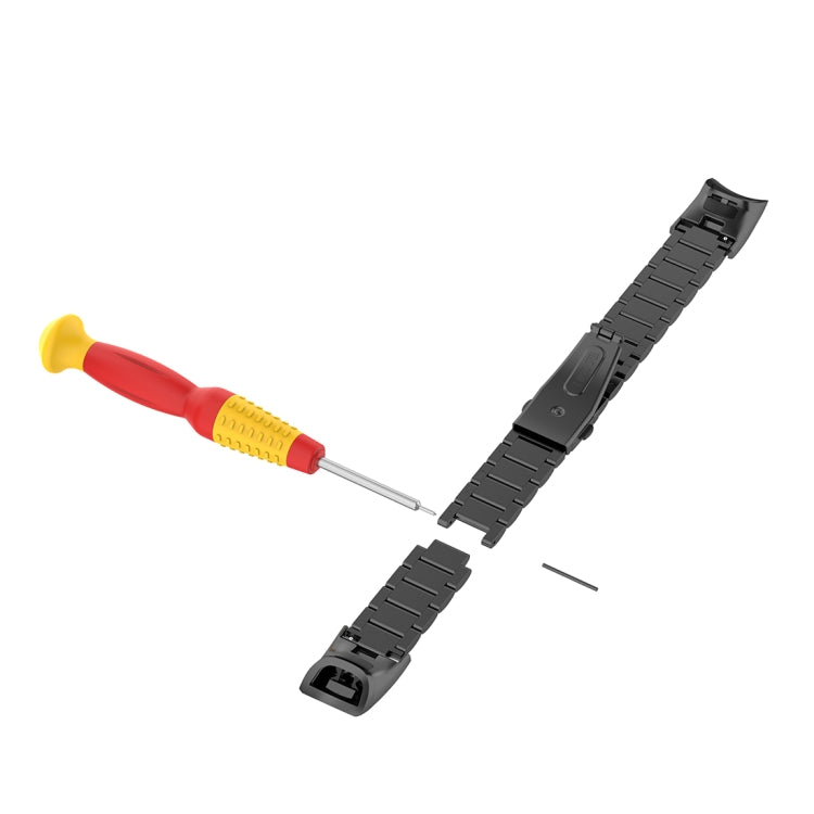 For Huawei Honor Band 4 (CRS-B19) / Honor Band 5 (CRS-B19S) Three Beads Steel Wrist Strap Watchband, For Honor Band 4