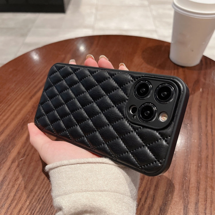 Rhombic Texture Lambskin Phone Case, For iPhone 11