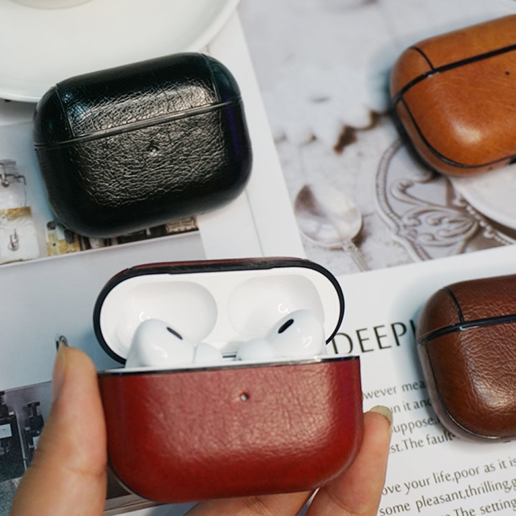 Étui de protection antichoc en cuir pour écouteurs sans fil AirPods Pro 2