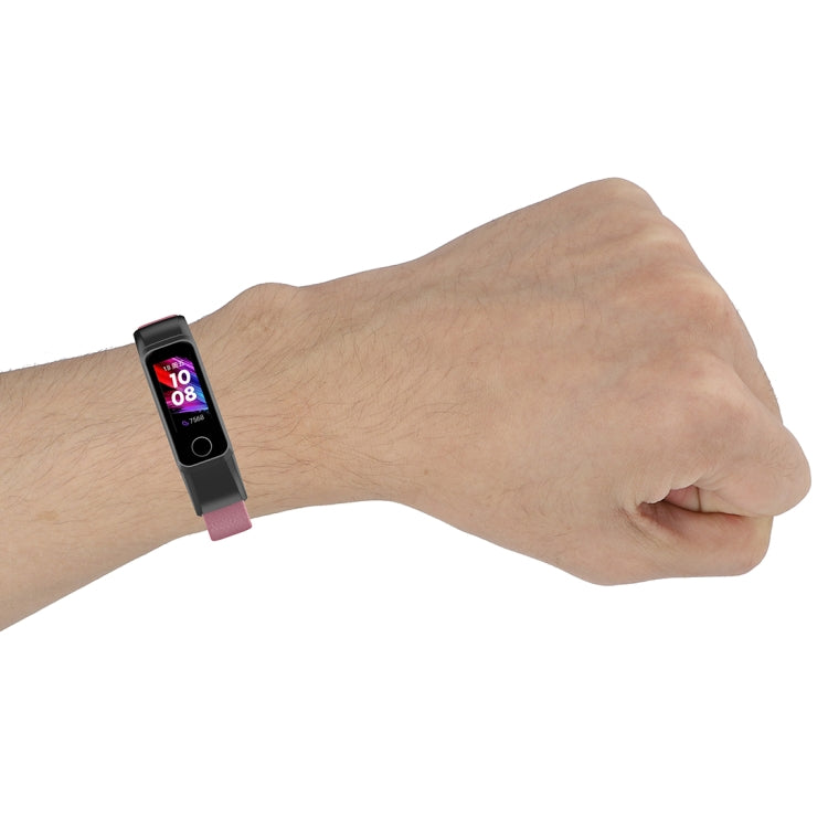 For Huawei Band 4 (ADS-B29) / Honor Band 5i (CRS-B19S) Genuine Leather Wrist Strap Watchband