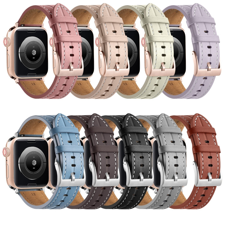 Fluted Leather Strap, For Apple Watch Ultra 49mm / Series 8&7 45mm / SE 2&6&SE&5&4 44mm / 3&2&1 42mm, For Apple Watch Ultra 49mm / Series 8&7 45mm /, For Apple Watch Series 8&7 41mm / SE 2&6&SE&5&4 40mm / 3&2&1 38mm