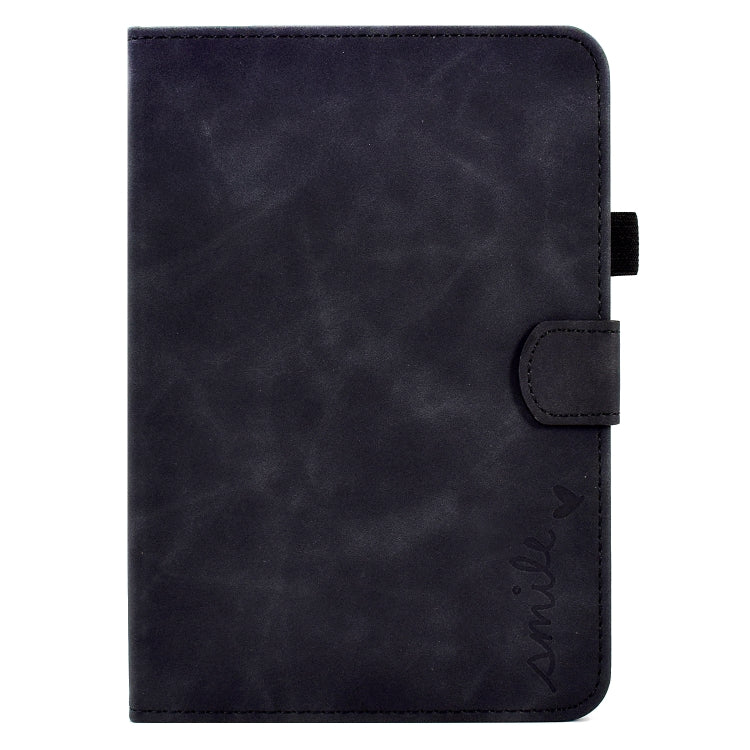 Étui à rabat en cuir avec motif sourire en relief pour tablette iPad 10e génération 10.9 (2022)