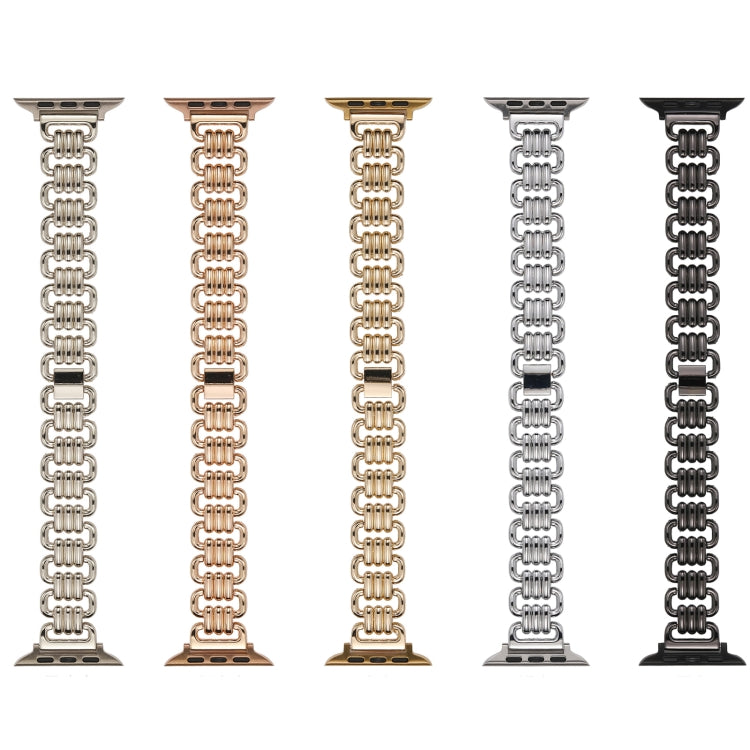 U-chain Metal Watch Band, For Apple Watch Ultra 49mm / Series 8&7 45mm / SE 2&6&SE&5&4 44mm / 3&2&1 42mm, For Apple Watch Series 8&7 41mm / SE 2&6&SE&5&4 40mm / 3&2&1 38mm