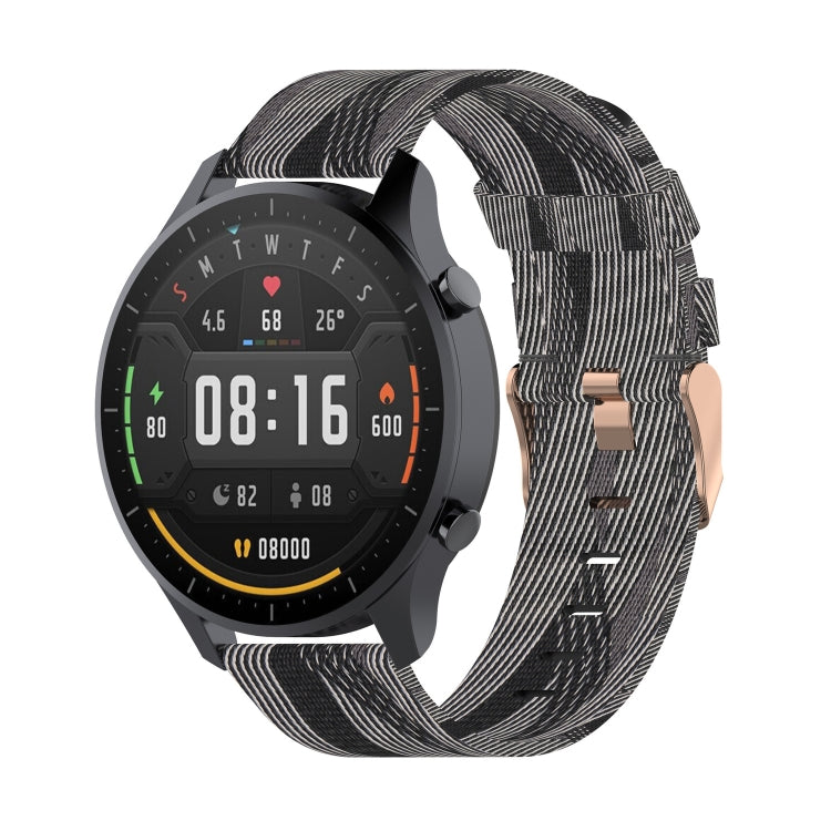 For Xiaomi Watch Color 22mm Nylon Denim Wrist Strap Watchband