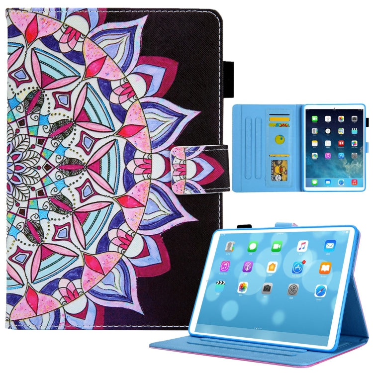 Colored Drawing Leather Smart Tablet Case