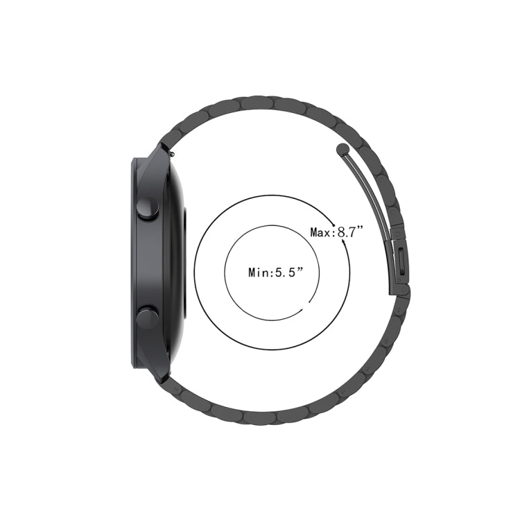 For Xiaomi Watch Color 22mm Three Beads Steel Wrist Strap Watchband