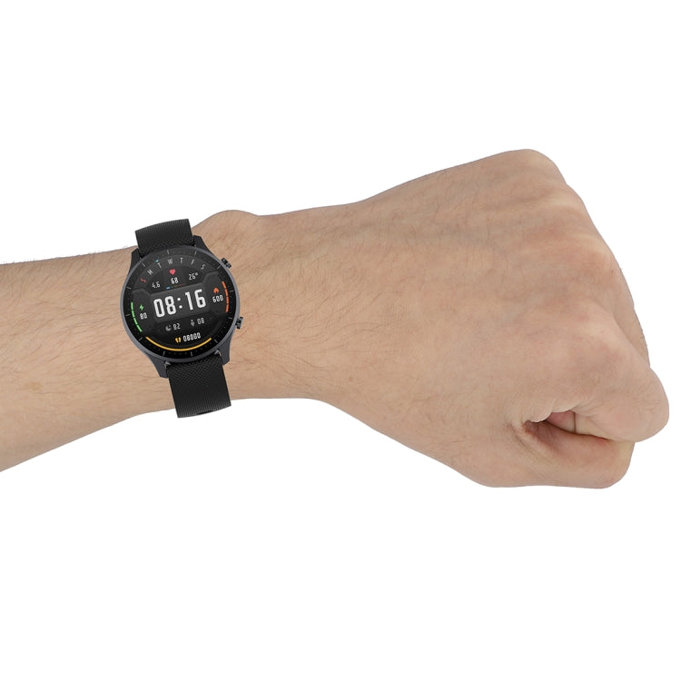For Xiaomi Watch Color 22mm Small Plaid Texture Silicone Wrist Strap Watchband, 22mm
