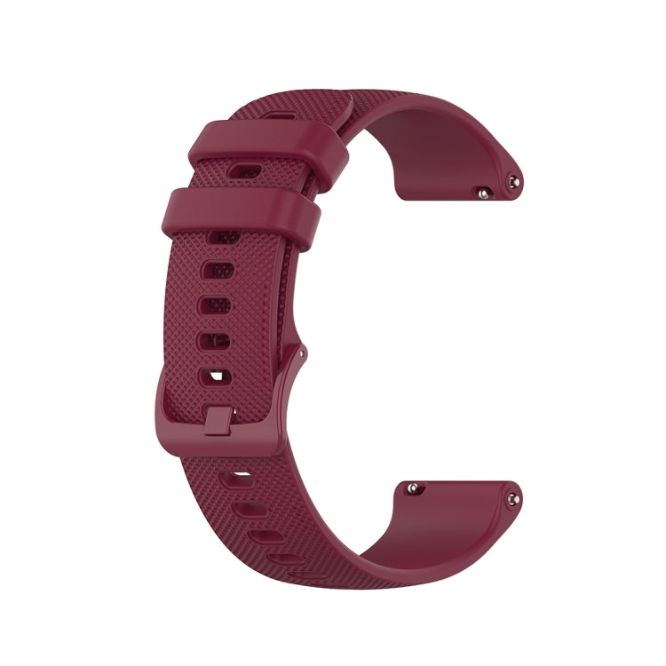 For Xiaomi Watch Color 22mm Small Plaid Texture Silicone Wrist Strap Watchband, 22mm