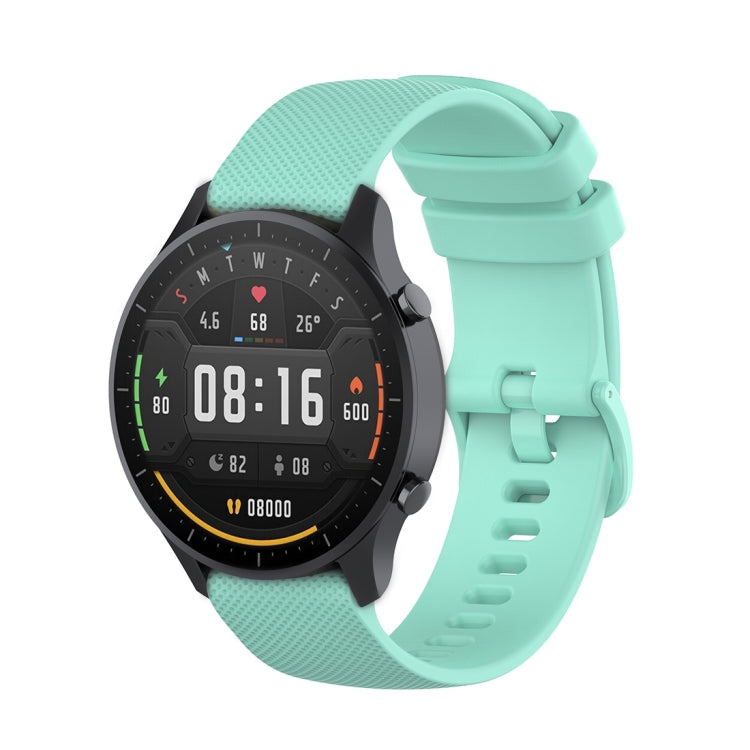For Xiaomi Watch Color 22mm Small Plaid Texture Silicone Wrist Strap Watchband, 22mm