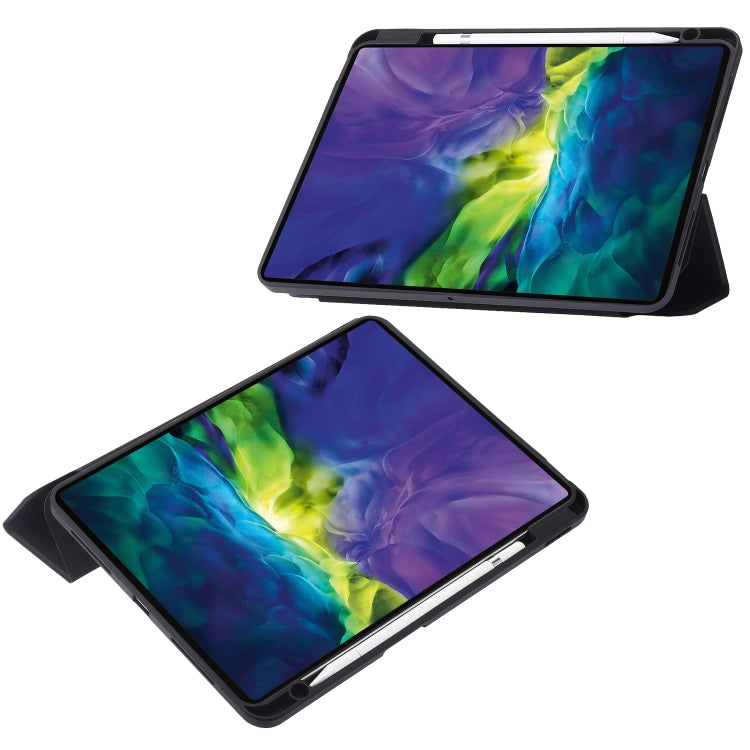 3-Fold 360 Rotation Acrylic Leather Smart Tablet Case, For iPad Pro 11 2022 / 2021 / 2020 / 2018, For iPad Air 13 2025 / 2024 / Pro 12.9 2022