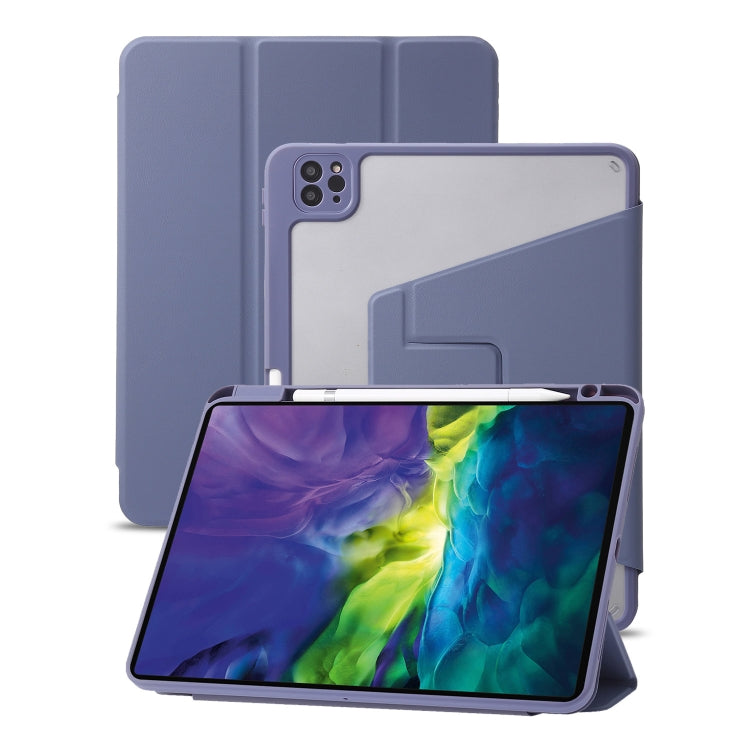 Étui en cuir acrylique rotatif à 360° pour tablette, compatible avec iPad Pro 11 (2022/2021/2020/2018) et iPad Air 13 (2025/2024/Pro 12.9 (2022)