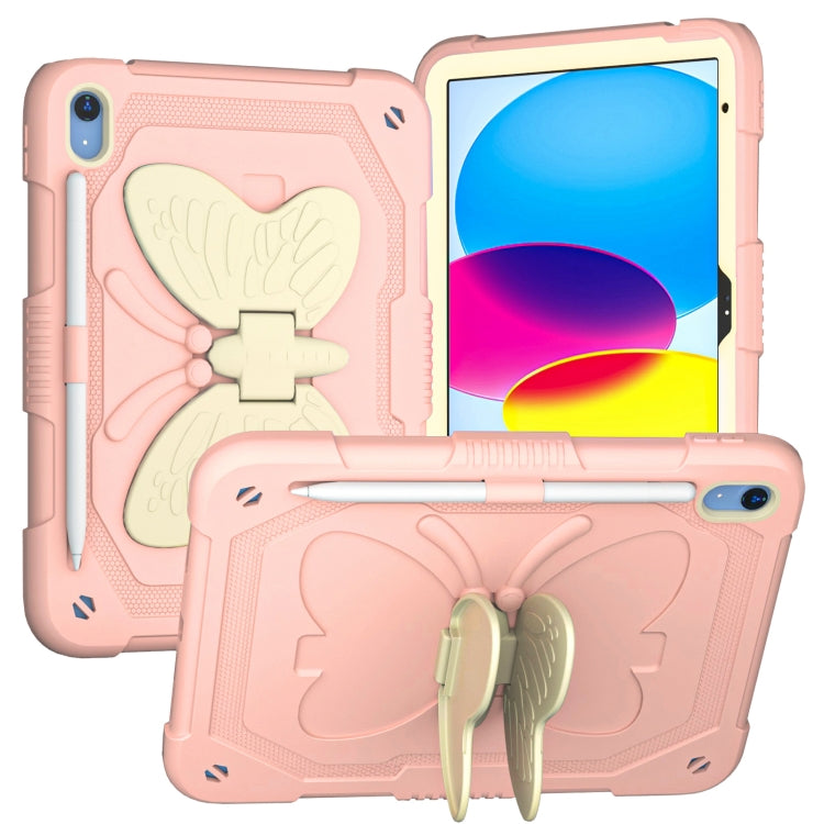 Étui robuste et résistant avec béquille papillon pour tablette iPad 10e génération 10.9 (2022)
