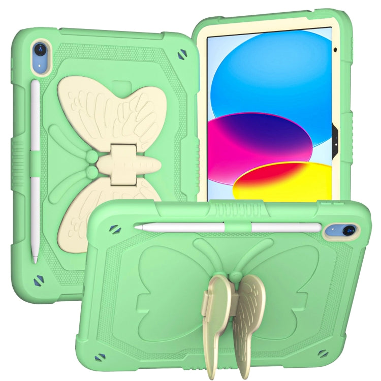 Étui robuste et résistant avec béquille papillon pour tablette iPad 10e génération 10.9 (2022)