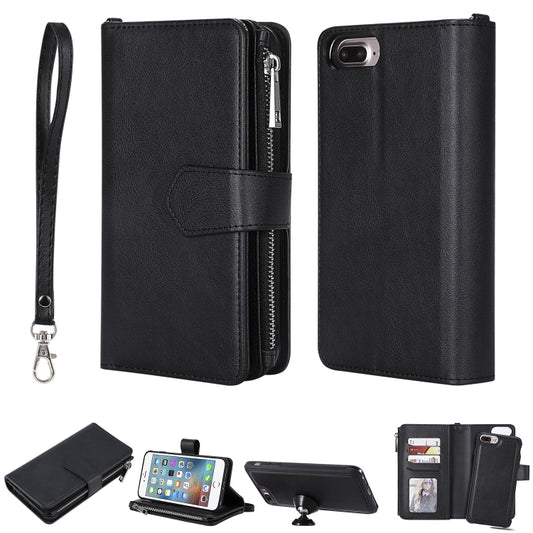 Protective iPhone case with card slots, bracket stand, and wallet function in solid color