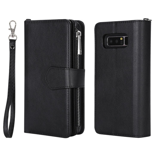 Solid color zipper case for Samsung Galaxy S8 S9 Plus featuring built-in bracket