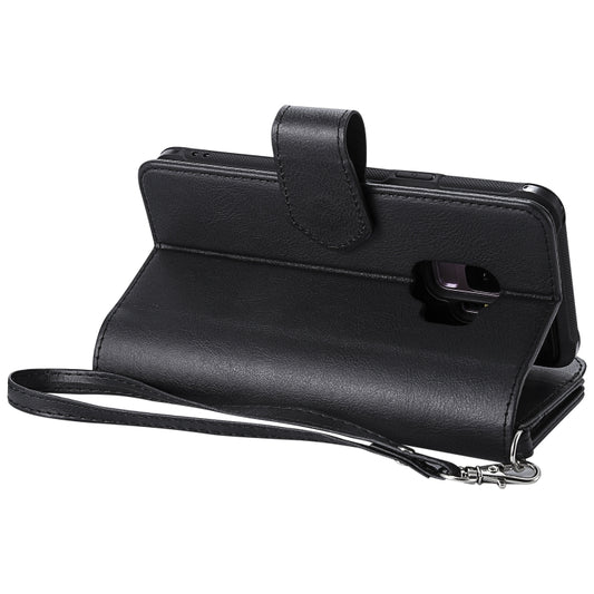Galaxy S9 shockproof case design showing card slot storage and interior pockets