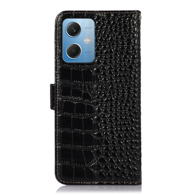Crocodile Top Layer Cowhide Leather Phone Case, For Xiaomi Redmi Note 12 China, For Xiaomi Redmi Note 12 Pro 5G China