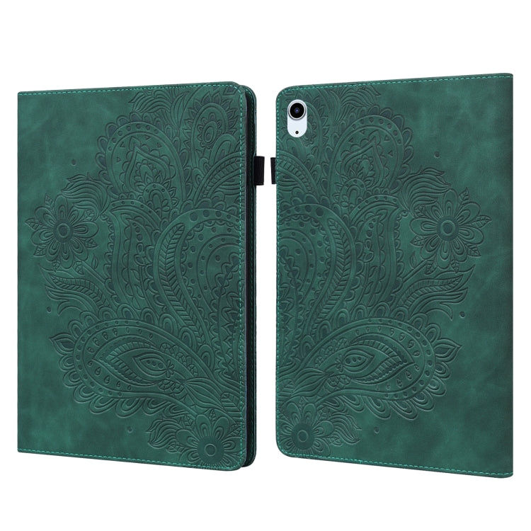 Peacock Embossed Pattern Leather Tablet Case