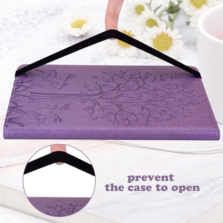 Tree & Deer Embossed Leather Tablet Case, For iPad 10th Gen 10.9 2022