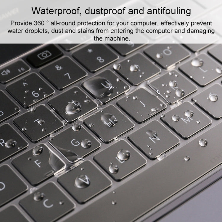 Film de protection transparent et anti-poussière pour clavier d'ordinateur portable en TPU, pour Huawei MateBook X Pro, pour Huawei MateBook 14 pouces, pour Huawei MateBook D 14 pouces, pour Huawei MateBook D 15,6 pouces