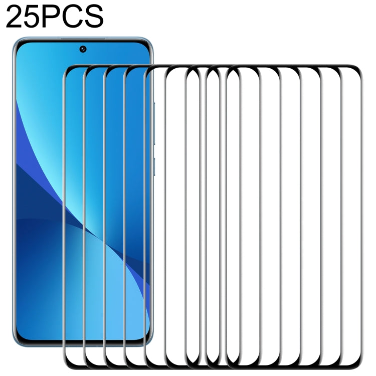 25pcs 3D Curved Edge Full Screen Edge Glue Tempered Glass Film
