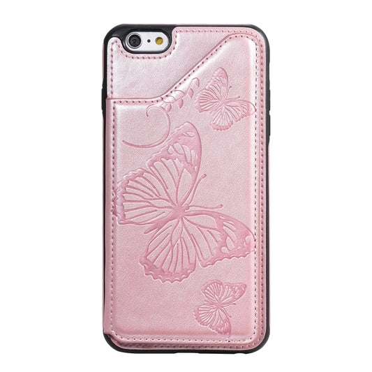Shockproof protective case featuring butterfly pattern design with built-in kickstand