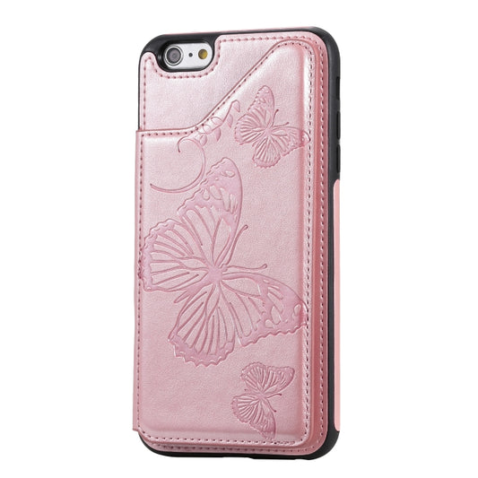 iPhone case with butterfly embossing, multiple card slot compartments for storage