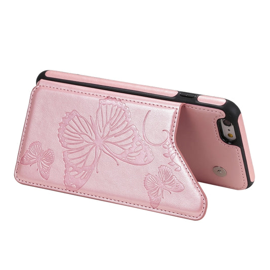 Protective iPhone 6 Plus, 7 Plus, 8 Plus case with embossed butterfly motif