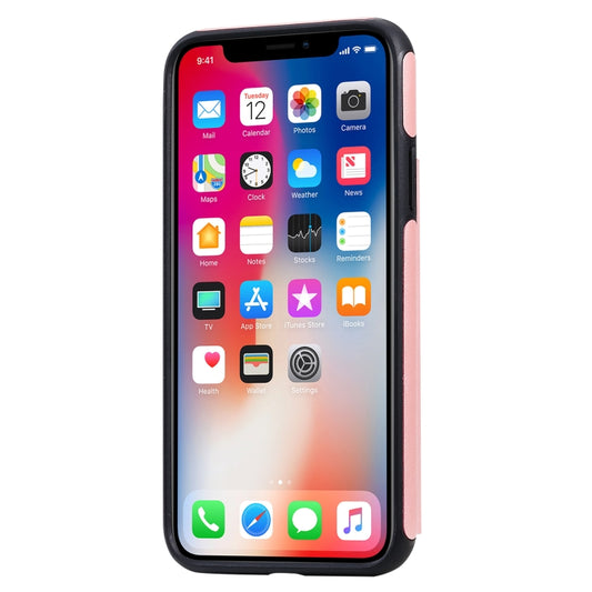 Durable shockproof iPhone X case with butterfly embossing and integrated card holder