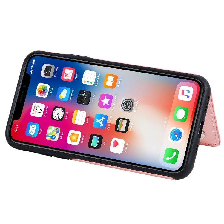 Butterfly Embossing Pattern Shockproof Protective Case with Holder & Card Slots & Photo Frame, For iPhone X & XS, For iPhone XR, For iPhone XS Max