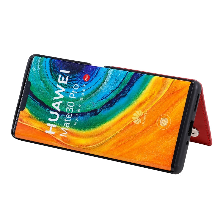 Butterfly Embossing Pattern Shockproof Protective Case with Holder & Card Slots & Photo Frame, For Huawei Mate30 Pro